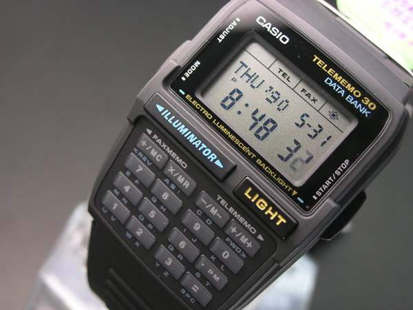 calculator watch with backlight